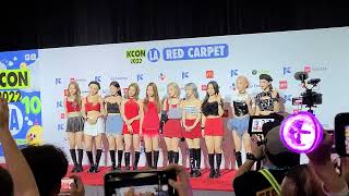 4K KCON 2022 LA Loona Red Carpet [upl. by Clerissa]