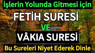 FETİH SURESİ VE VÂKIA SURESİ  İşlerin Yolunda Gitmesi İçin Bu Sureleri Niyet Ederek Dinle🤲🏻 [upl. by Ardnasil]