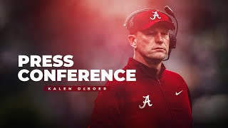 Watch Coach DeBoer and coordinators preview Alabama football’s SEC road matchup against Oklahoma [upl. by Wain]