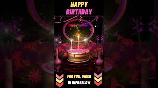 Clip of Happy Birthday Greetings with Animated Magical Cake Celebration [upl. by Nalda]