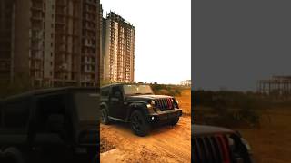 Thar stunt Mahindra Thar black Thar video [upl. by Ynneg]