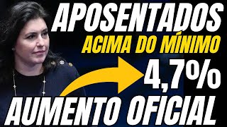 Aposentados Acima do Mínimo  Aumento Oficial Acaba de Ser Divulgado 47 [upl. by Vivle]