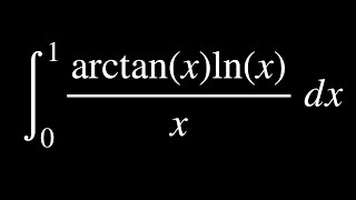 integral from 0 to 1 of arctanxlnxx [upl. by Oliana466]