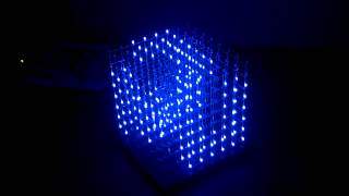 8x8x8 LED Cube Demo 48 Animations [upl. by Gustavo]