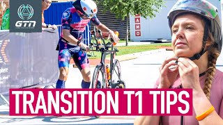 Transition From The Swim To Bike Faster  Top T1 Tips [upl. by Imiaj]