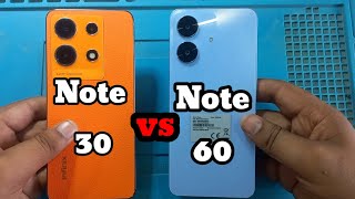 realme note 60 vs infinix note 30 speed test [upl. by Strickman]