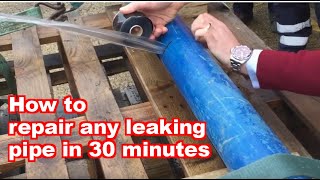 Repair a Leaking Pipe  How to fix a broken pipe [upl. by Anawad]