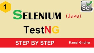 Tutorial 1  SeleniumJava  TestNG  Basic setup amp installation [upl. by Xylon]