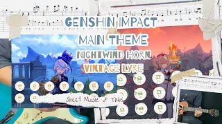 Genshin Impact  Main Theme  Sheet Music amp Tabs [upl. by Hennessy402]