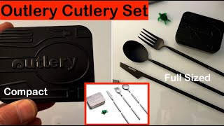 Outlery Camping Backpacking Utensils Packs Up Small Assembles Big [upl. by Nanete]