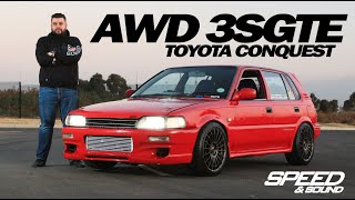 All Wheel Drive 3SGTE Toyota Conquest  Boris the Blades 300kW Wuhan Turbo Whistler [upl. by Einej]