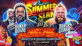 Brock Lesnar vs Roman Reignssong version Highlights Last Man Standing Match  WWE SUMMERSLAM 2022 [upl. by Aneer499]