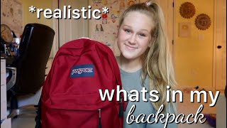 realistic WHATS IN MY BACKPACK  SOPHOMORE YEAR [upl. by Eiromem]