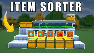 The EASIEST Automatic Item Sorter in Minecraft [upl. by Domenic768]