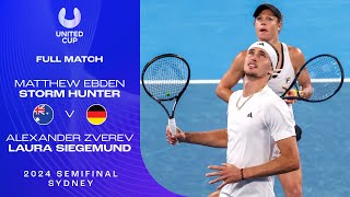 Matthew Ebden Storm Hunter v Alexander Zverev Laura Siegemund Full Match  United Cup 2023 Semifinal [upl. by Millan]