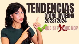 MODA ¿que se va a llevar TENDENCIAS otoño invierno 2023  2024 [upl. by Raual]