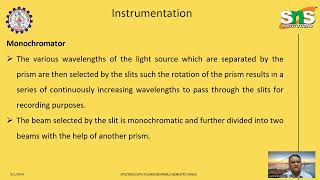 UV INSTRUMENTATION PART 3 I GANESHKUMAR APCHEMISTRY I I SNS INSTITUTIONS [upl. by Misak575]