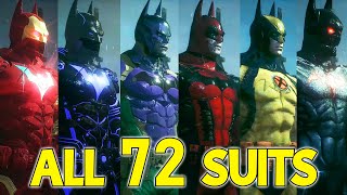 ALL 72 BATMAN Suits amp Costumes Every Suit and All DLC Suits Batman Gotham [upl. by Marte]