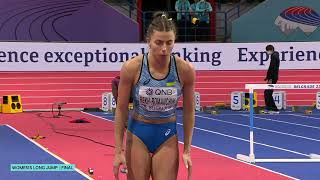 Maryna BekhRomanchuk Ukraine Long Jump  World Indoor Championships 2022 [upl. by Aseek]