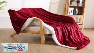 Electric Heated Throw Blanket 50quot x 60quot Soft Flannel Throw Blanket Review [upl. by Okim714]