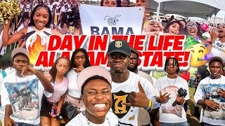 DAY IN THE LIFE AT ALABAMA STATE EP 6 FIRST GAME OF THE YEAR OVERLY LIT [upl. by Ecylahs]