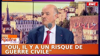 quotOui il y a un risque de guerre civilequot sinquiète Alain Bauer professeur de criminologie [upl. by Jemy]