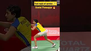 Ashwini Ponnappa 🏸🔥 fastresponse badmintonlovers [upl. by Ecneralc]