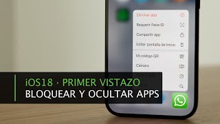 Cómo bloquear y ocultar apps del iPhone en iOS18 [upl. by Idnor]