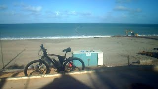 FINAL DE TARDE A ENGORDA DA PRAIA DE PONTA NEGRA  COM O CALÇADÃO A NOITE [upl. by Nosylla]