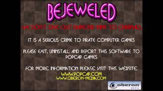 Bejeweled Deluxe 2001 Anti Piracy Screen 5 Oberon Media [upl. by Asare]