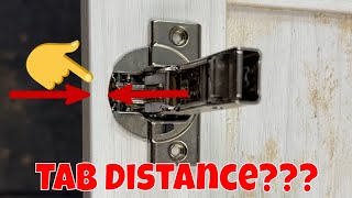 What Is The Cabinet Door Hinge Tab Distance [upl. by Aihtyc]