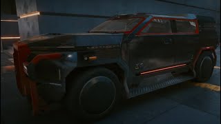 Cyberpunk 2077  Chevillon Emperor 620 Ragnar vehicle showcase [upl. by Rube376]