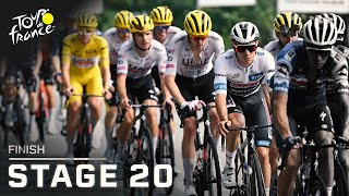 Highlights 2024 Tour de France Stage 20 finish  Cycling on NBC Sports [upl. by Enoryt141]