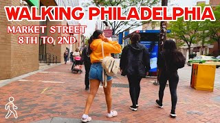 Walking Philadelphias Market Street  8th To 2nd St Stations  Philly Walking Tour [upl. by Chlori775]