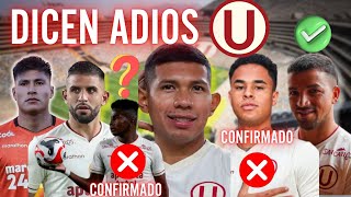 JUGADORES QUE SE DESPIDEN DE UNIVERSITARIO DE DEPORTES ESTE 2025 [upl. by Rockey]