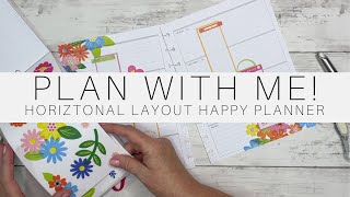 Plan With Me  Horizontal Happy Planner  July 814 2024 [upl. by Zarah]