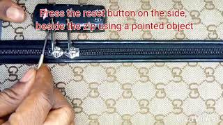 How to reset TSA 002 Combination Lock [upl. by Naitsirhc888]