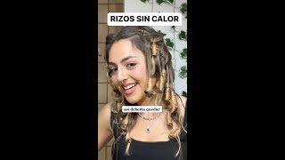 RIZOS SIN CALOR en el PELO con tiras resultados  Trisayla [upl. by Nuyh]