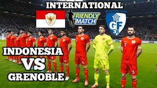 INDONESIA VS GRENOBLE  FRIENDLY MATCH  GAMEPLAY PES 2021  UPDATE PATCH 2024 [upl. by Eihctir]