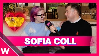 🇪🇸 Sofia Coll quotHere To Stayquot Benidorm Fest 2024 Finalist  Spain Eurovision INTERVIEW [upl. by Asillem]