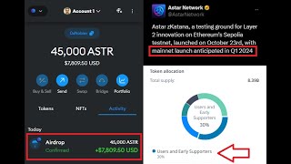 29 Hướng dẫn làm airdrop testnet mạng L2 ZKATANA CỦA ASTAR NETWORK rasied 22M Backer Polychain [upl. by Dore]