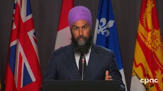 NDP leader discusses deal on COVID bill offers conditional throne speech support – Sept 25 2020 [upl. by Neelrad]