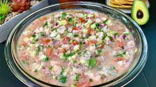 El mejor CEVICHE de Pescado Fácil Fresco y Delicioso ceviche [upl. by Ytteb]