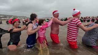 Lyme Lunge 2024 Lyme Regis New Years Day Swim [upl. by Adnwahsal470]