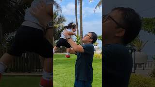 Goa Beach Cottages  Anyas First Vacation Seeing Beach🏖️🏖️ babygirl shorts babybeach goa [upl. by Jobi]