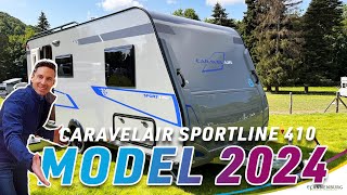 Caravan review Caravelair Sportline 410 modeljaar 2024 [upl. by Esiuolyram705]