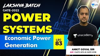 Economic Power Generation  Lec 83  Power Systems  Lakshya GATE2022 Batch [upl. by Naeloj]