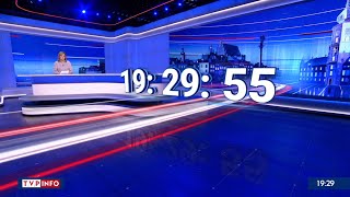 Wirtualny zegar i zapowiedź quotWiadomościquot TVP  15092023 FHD [upl. by Cerelly898]