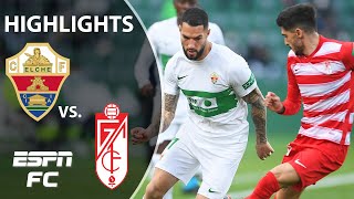 10man Elche battles to 00 draw with Granada  ESPN FC  LaLiga Highlights [upl. by Jeramey]