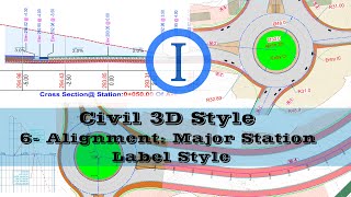 Civil 3D Style 6 Alignment Major Station Label Style [upl. by Hayotal]